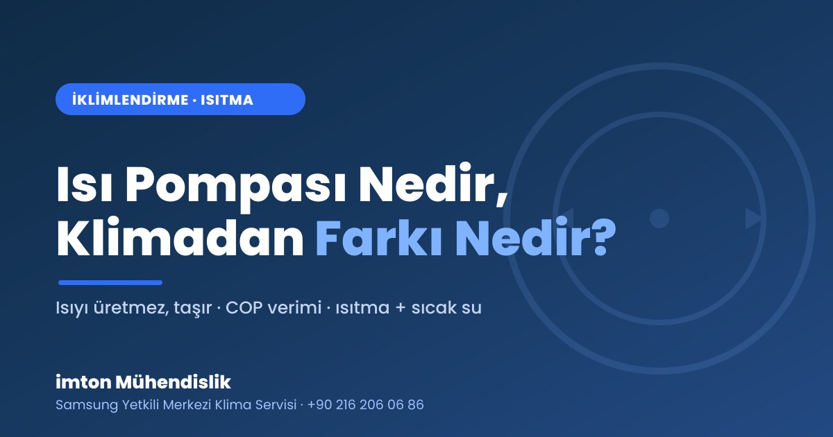Isı Pompası Nedir, Klimadan Farkı Nedir? Isı Pompası Nedir, Klimadan Farkı Nedir?