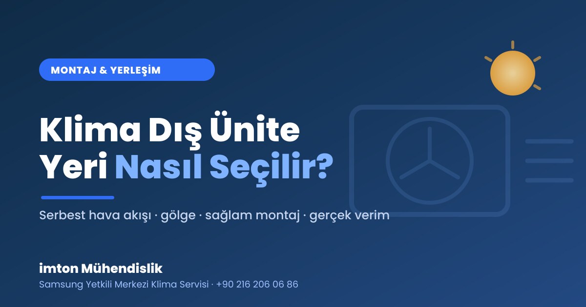 Klima Dış Ünite Yeri Nasıl Seçilir? Klima Dış Ünite Yeri Nasıl Seçilir?