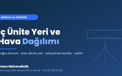 Klima İç Ünite Konumlandırma: Yeri ve Hava Dağılımı