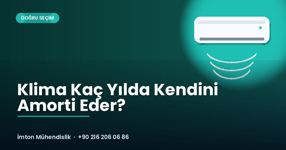 Klima Kaç Yılda Kendini Amorti Eder? Klima Kaç Yılda Kendini Amorti Eder?