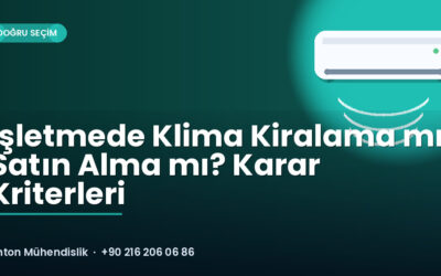 İşletmede Klima Kiralama mı, Satın Alma mı? Karar Kriterleri