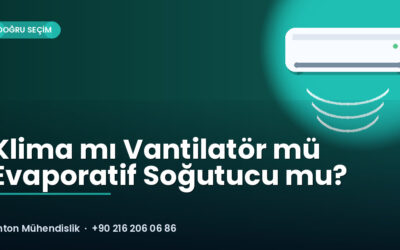 Klima mı Vantilatör mü Evaporatif Soğutucu mu?