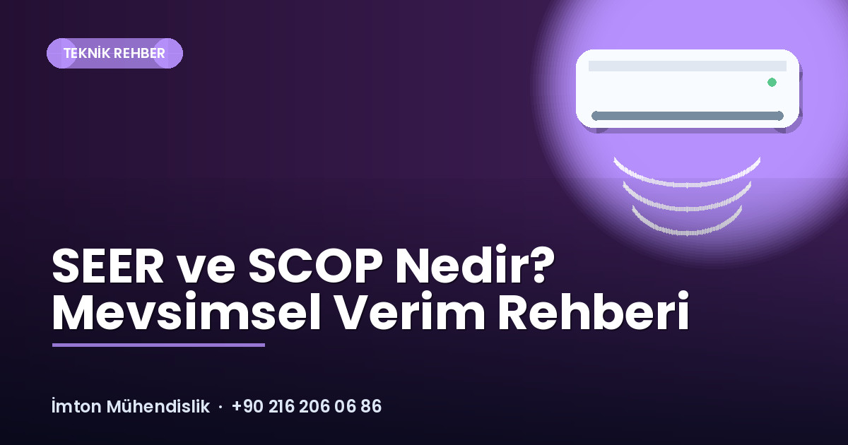 SEER ve SCOP Nedir? Mevsimsel Verim Rehberi SEER ve SCOP Nedir? Mevsimsel Verim Rehberi
