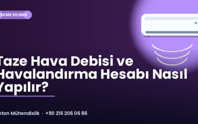 Taze Hava Debisi ve Havalandırma Hesabı Nasıl Yapılır?